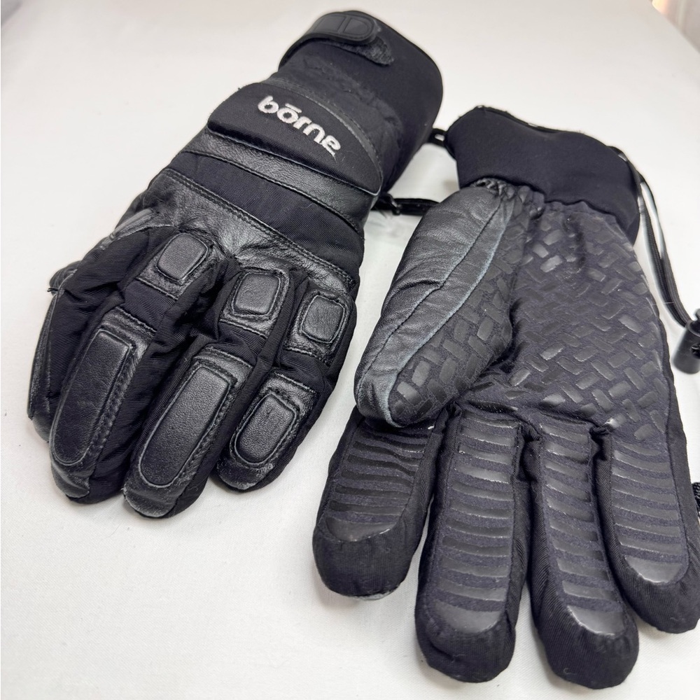 Motor Gloves Medium Borne Motorcycle Gloves Black Fleece Lined Men/Women